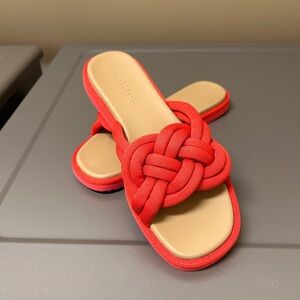 Rothy's Bold Red Knotted Sandals